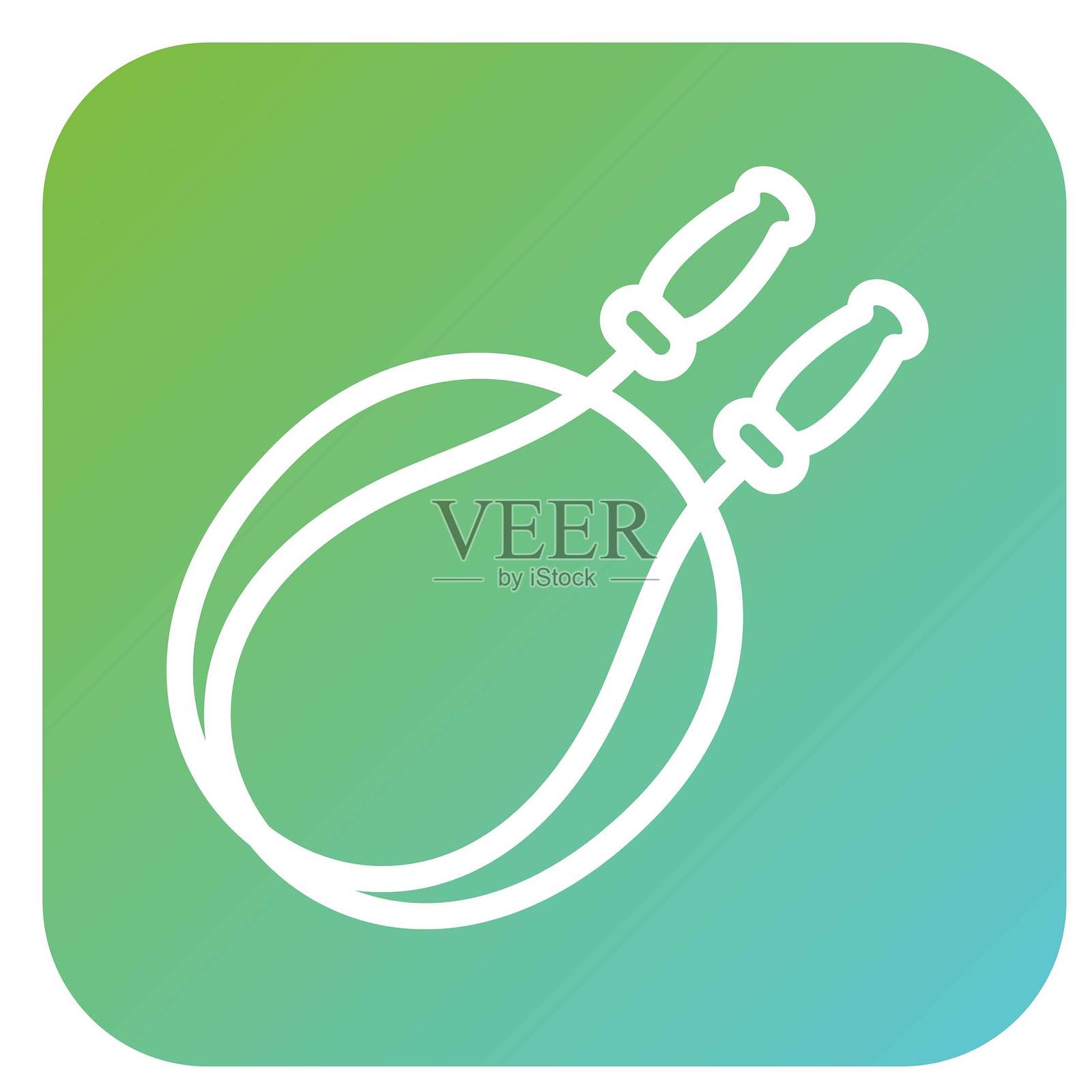 跳绳矢量图图标风格插画图片素材