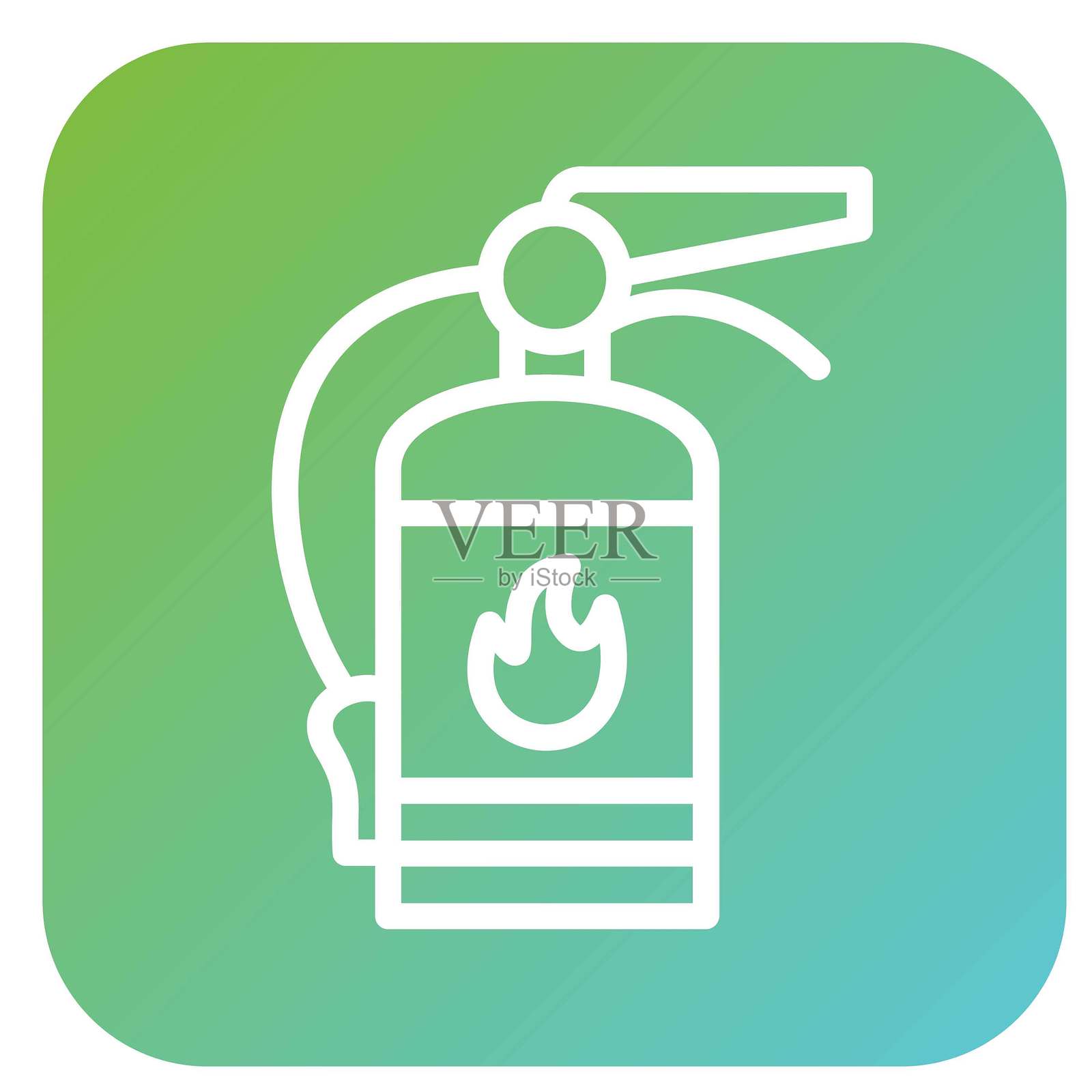 矢量灭火器设计 图标风格插画图片素材