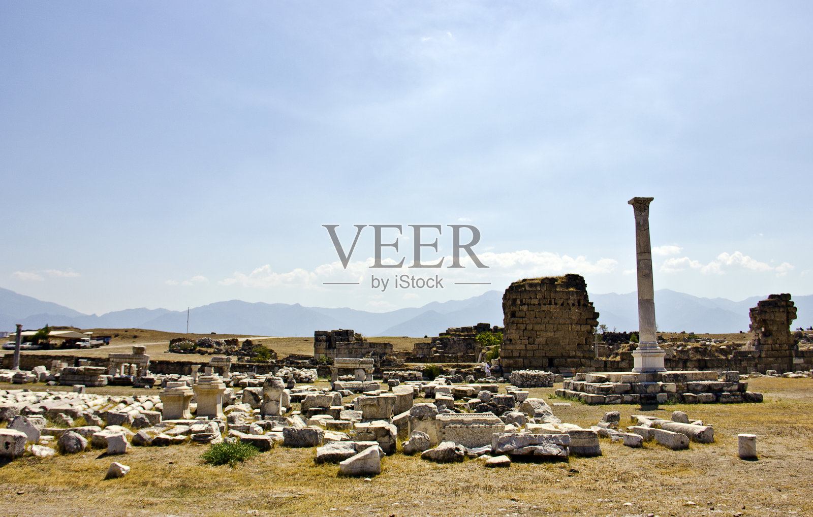 古城老底嘉的远眺照片摄影图片