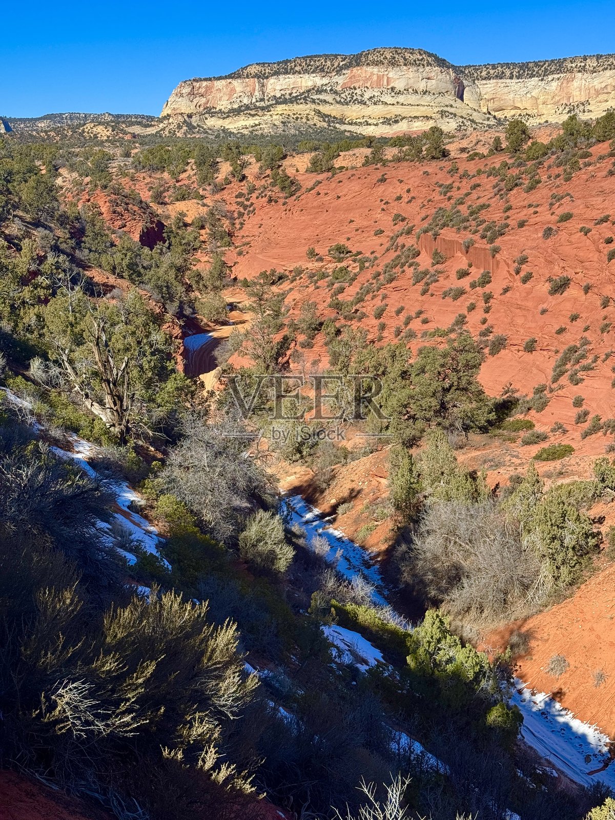 犹他州卡纳布附近的红峡谷小径照片摄影图片