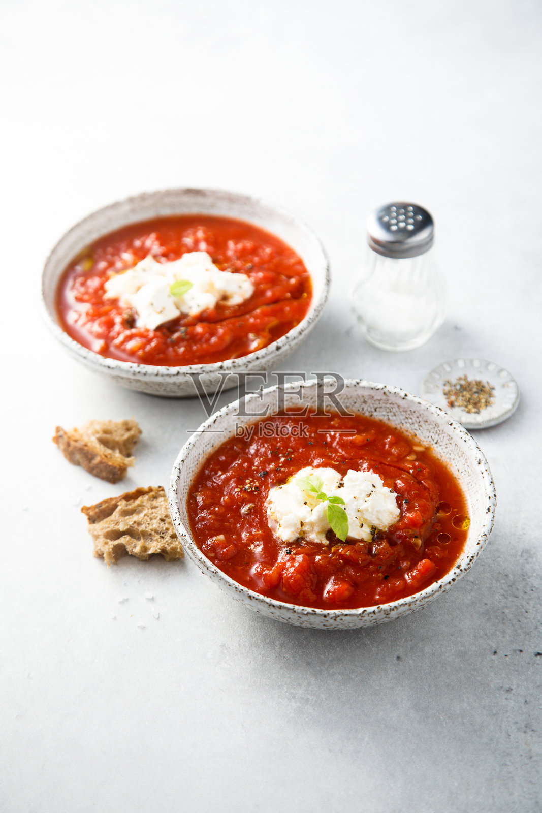 草莓冷汤照片摄影图片