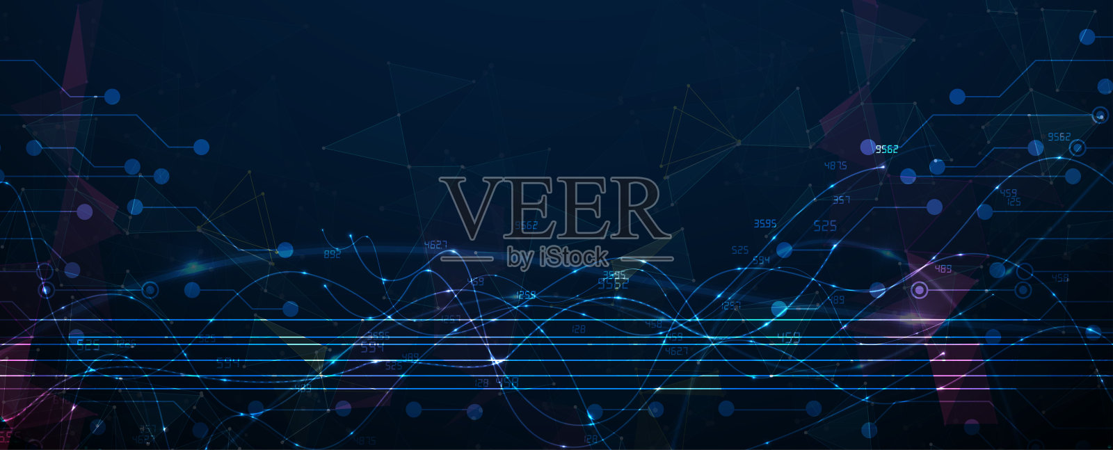 抽象电路技术板概念背景插画图片素材