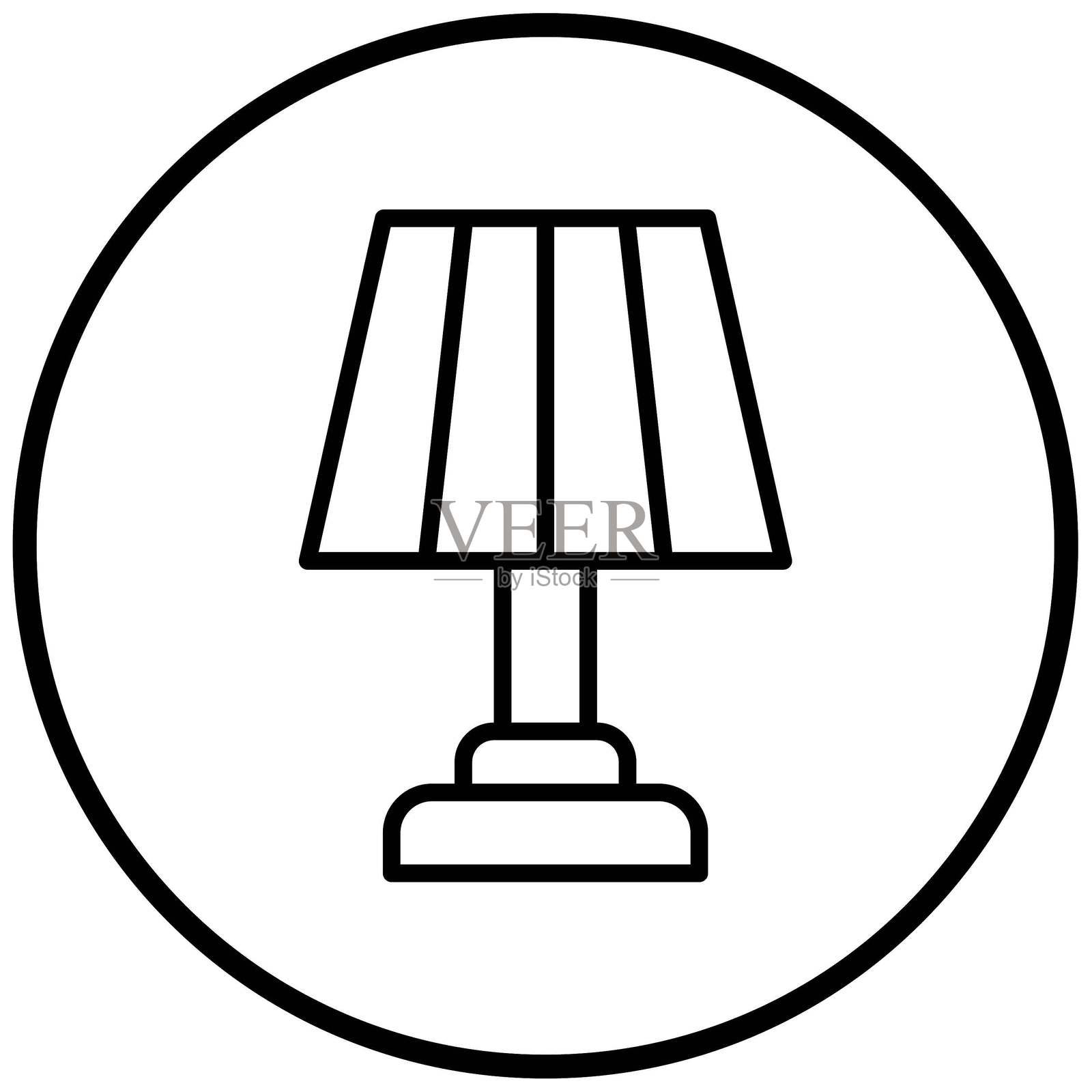 矢量台灯图标设计插画图片素材