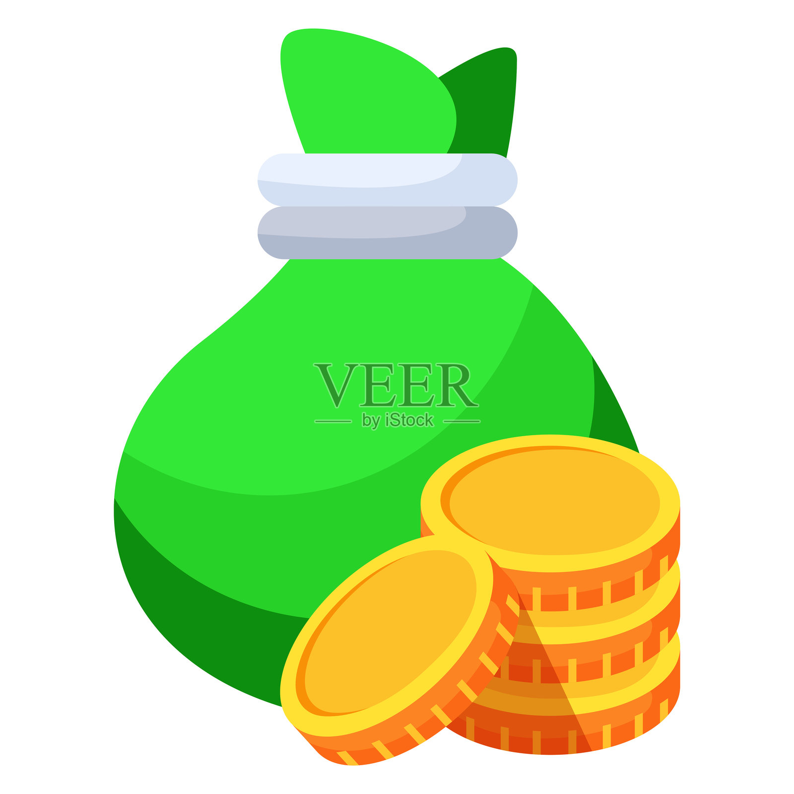 钱袋图标设计插画图片素材