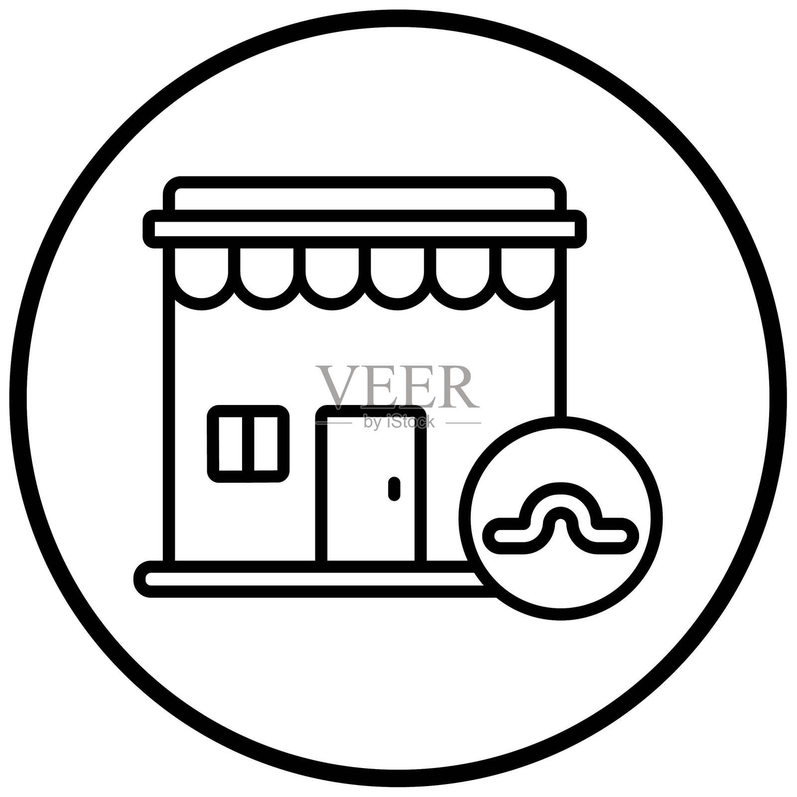 矢量图 钓具店 图标风格插画图片素材