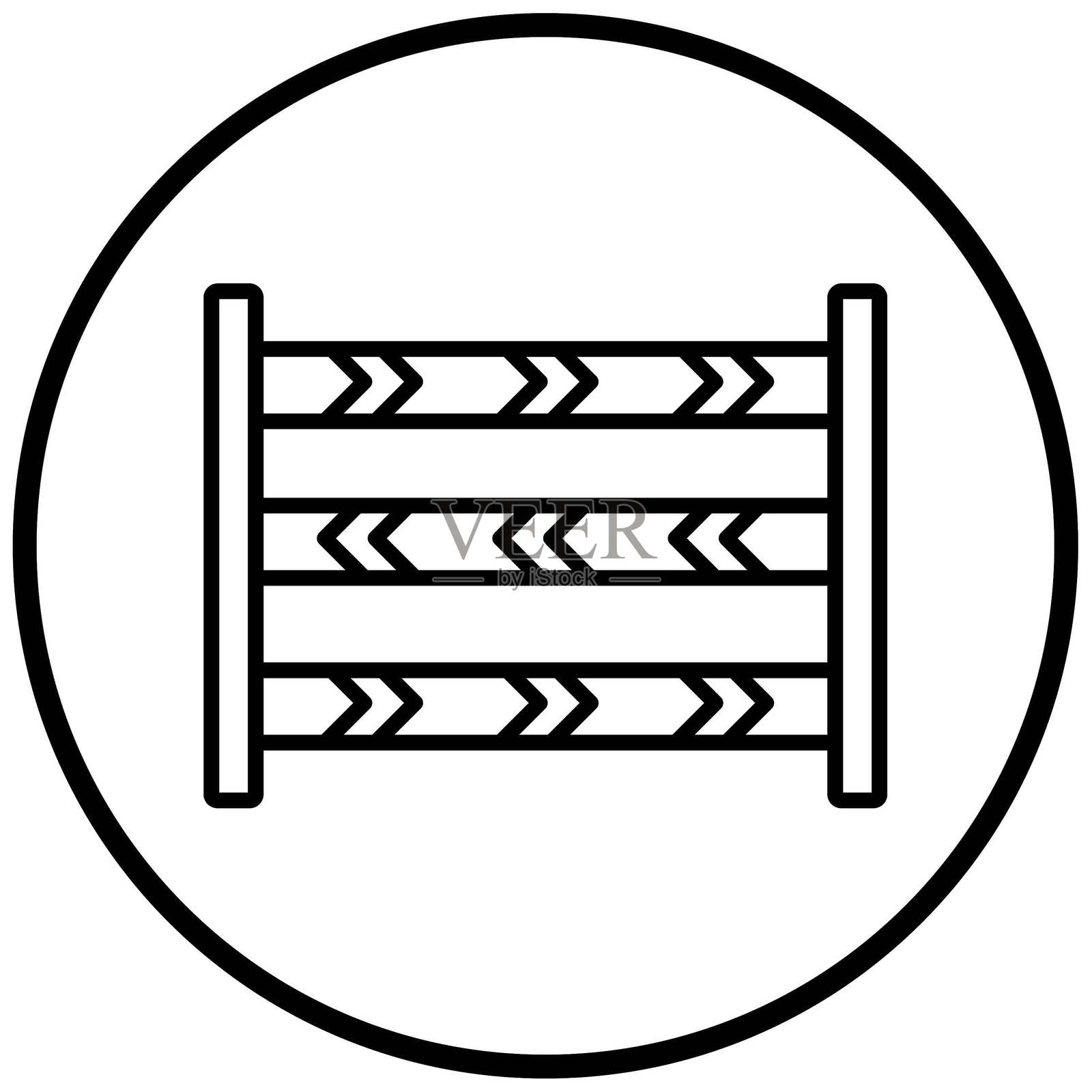 矢量设计 警线图标风格插画图片素材