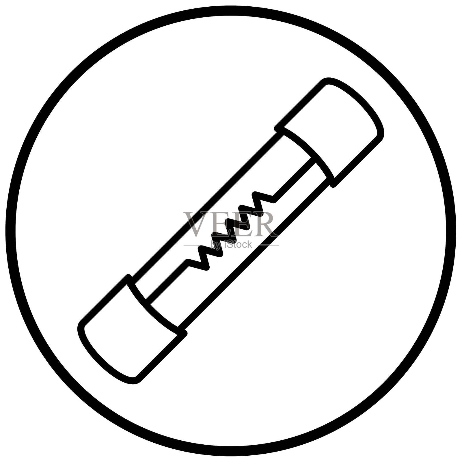 矢量保险丝图标设计风格插画图片素材