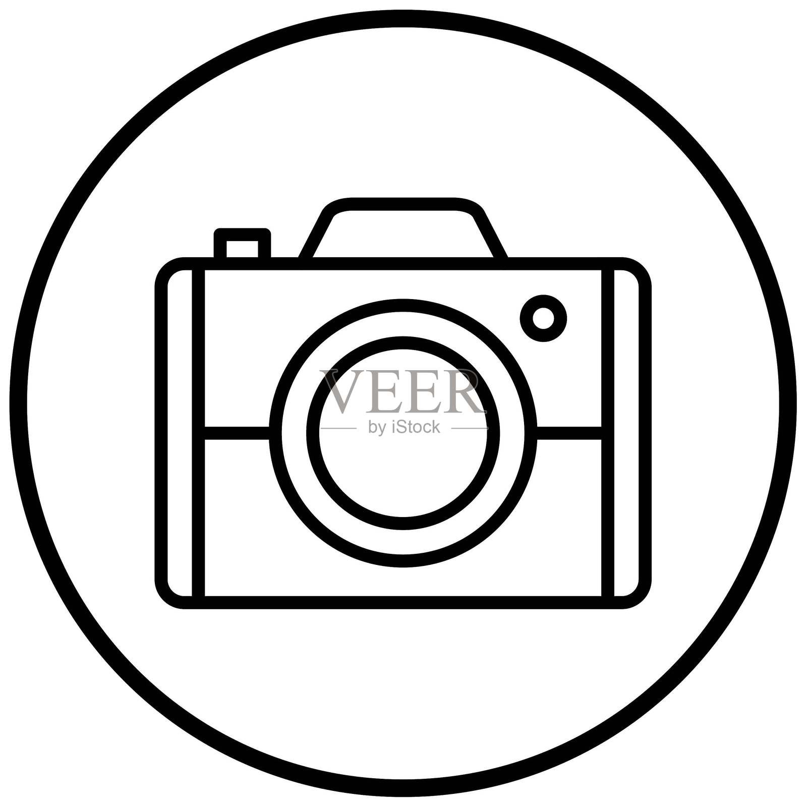 矢量相机图标设计风格插画图片素材