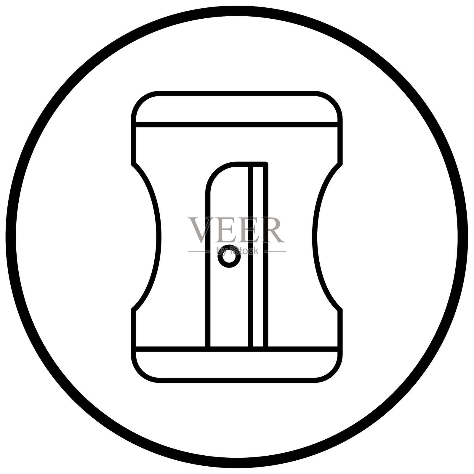 矢量磨刀器图标风格插画图片素材