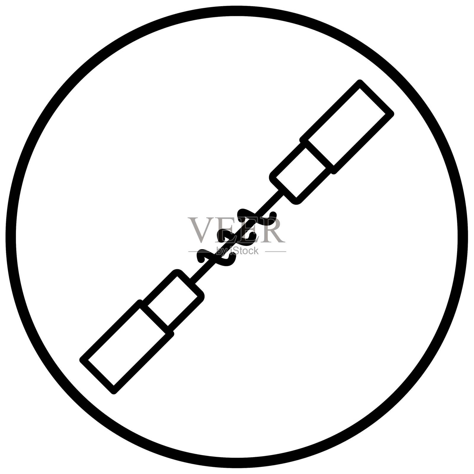 矢量连接线图标设计插画图片素材