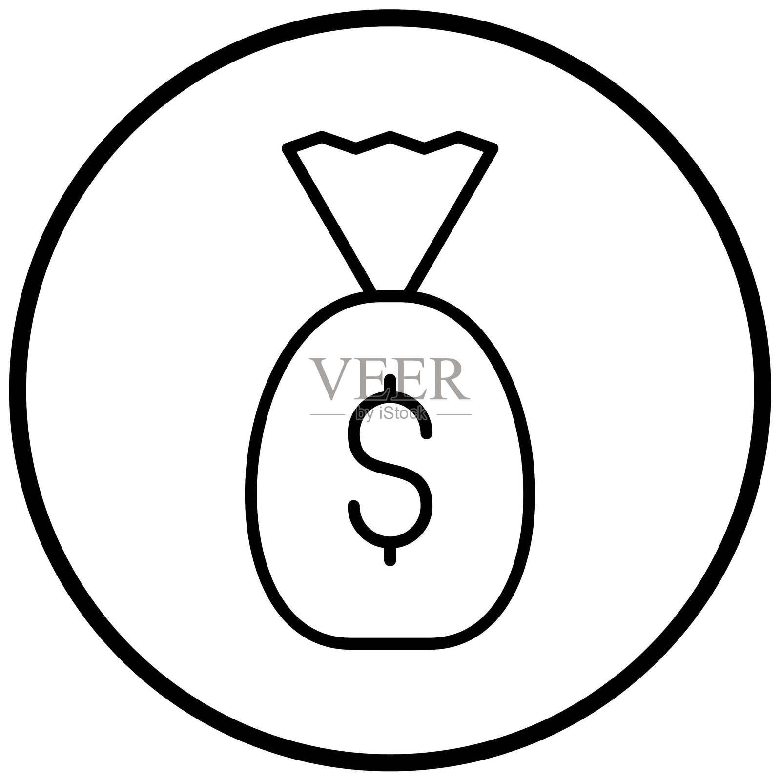 矢量投资图标设计风格插画图片素材