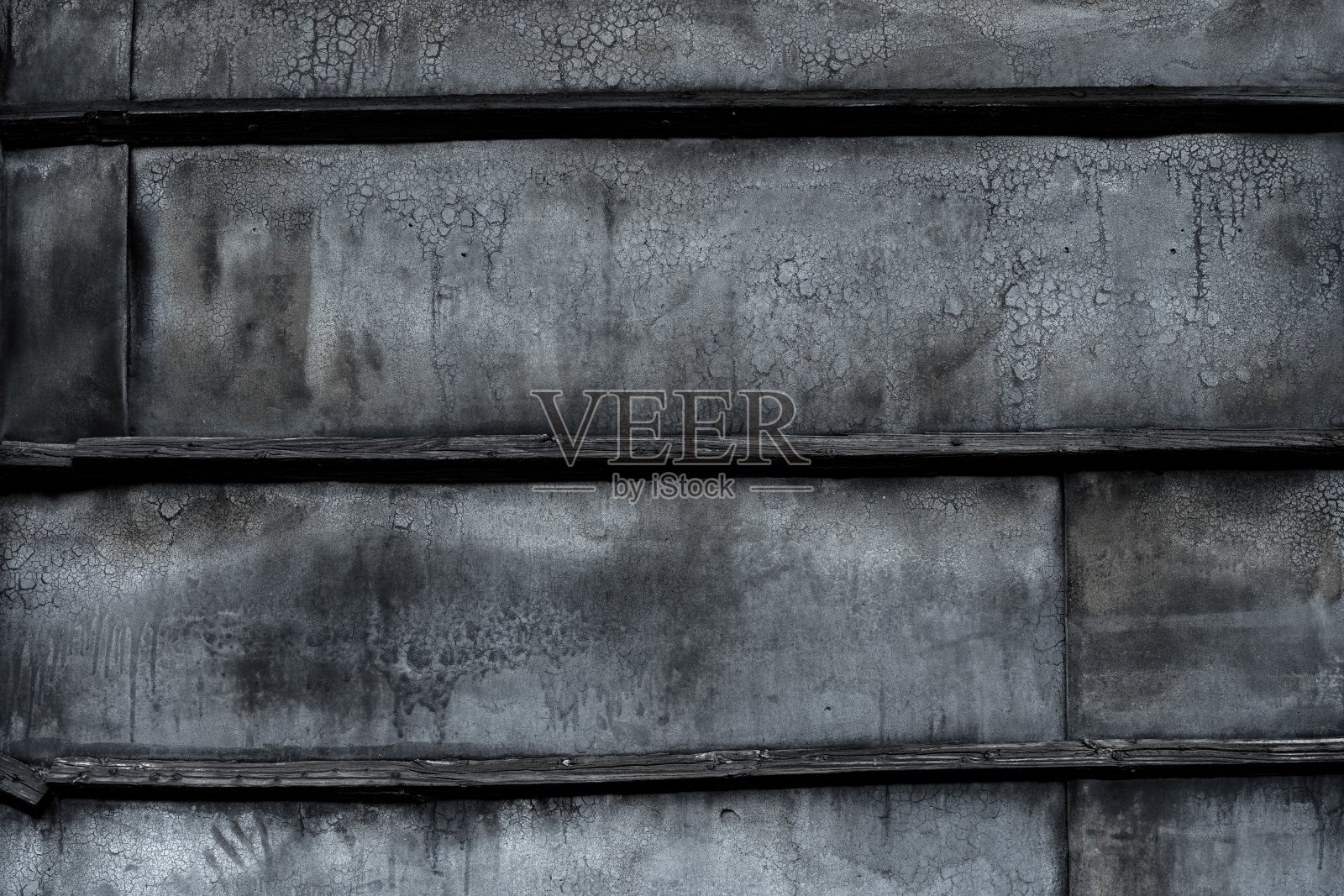 老旧的锡皮外墙照片摄影图片