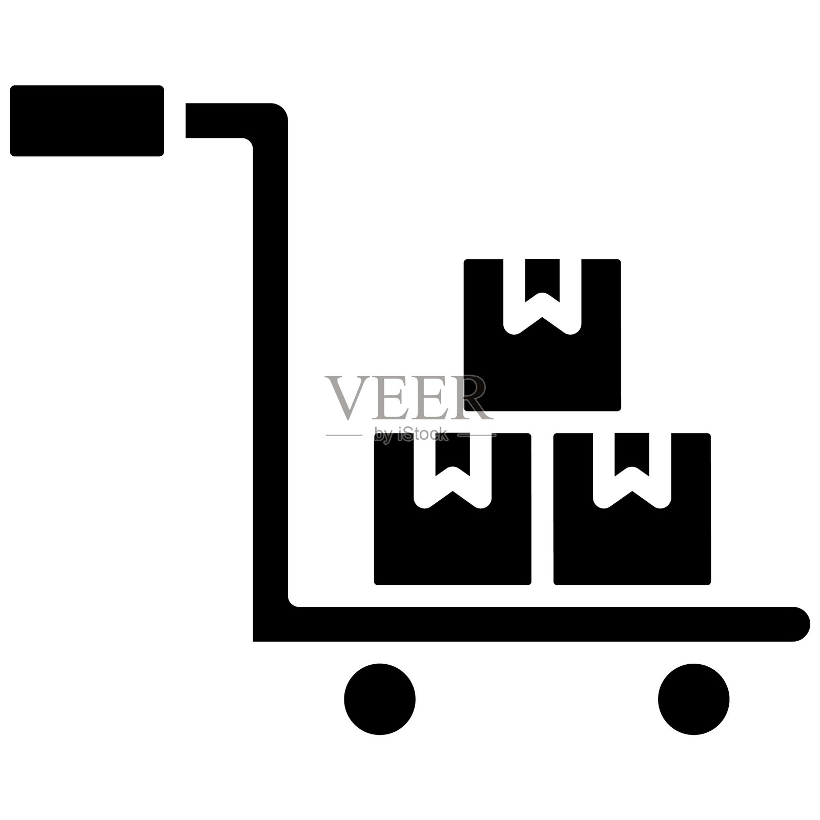 送货车矢量图标插画图片素材