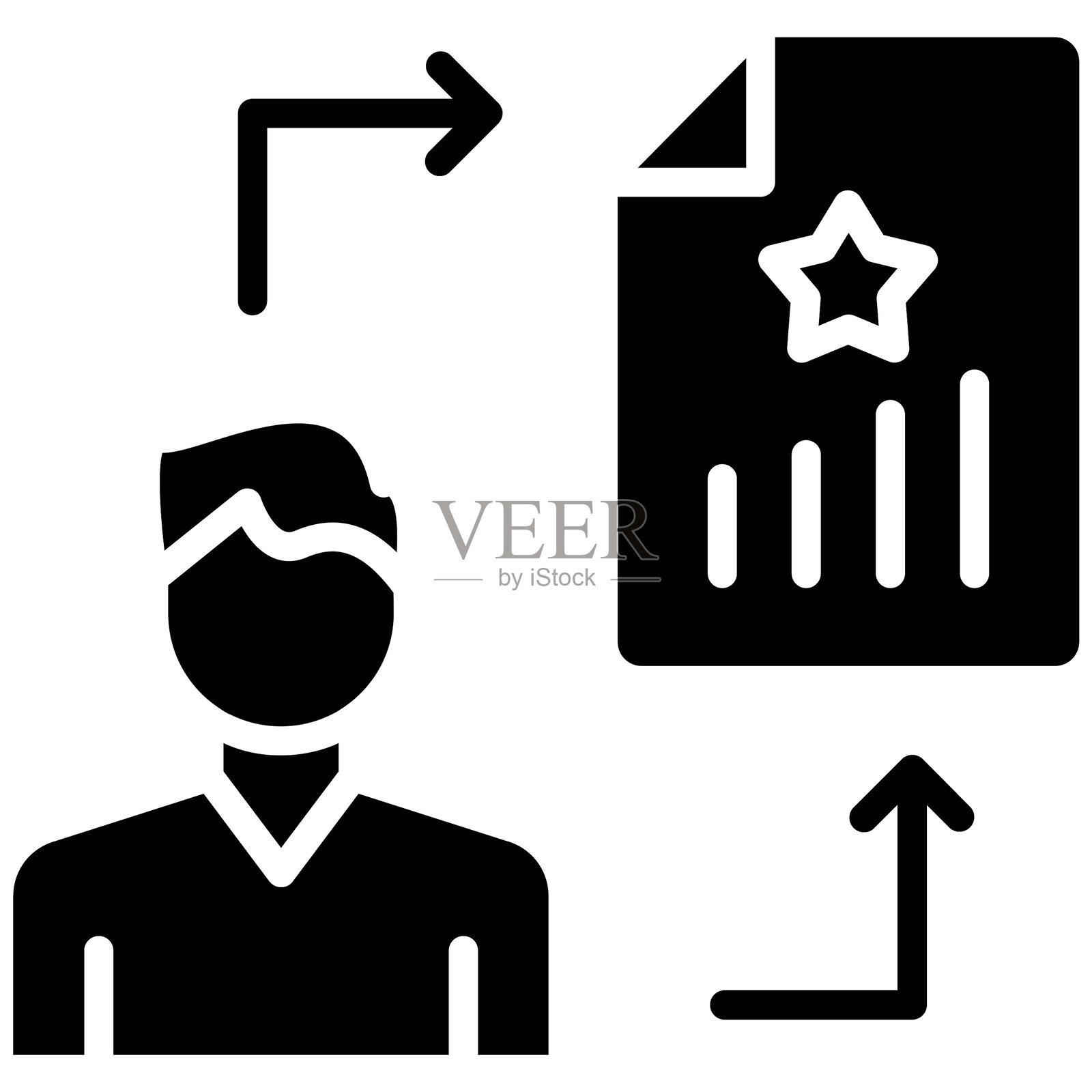 候选人旅程矢量图标插画图片素材