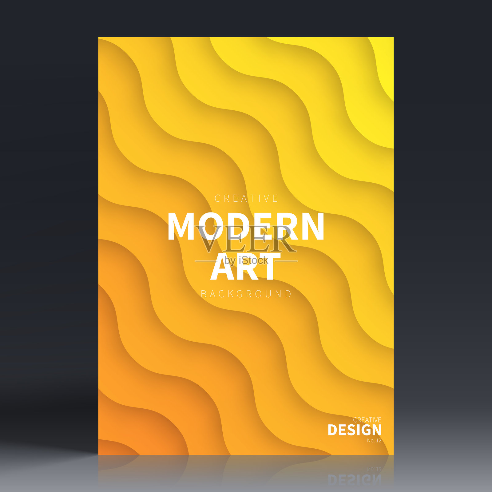 宣传册模板布局,橙色封面设计,商业年报,传单,杂志插画图片素材