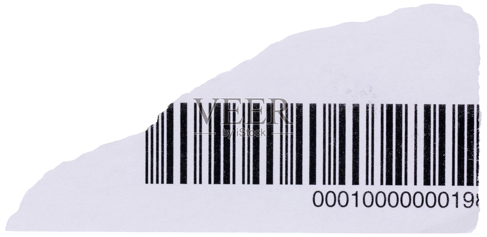 纸片上的条形码碎片,数字拼贴的独立元素照片摄影图片