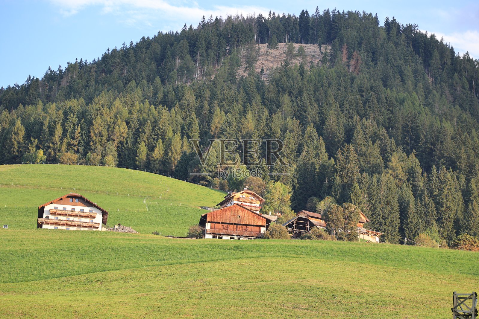 意大利南蒂罗尔泰伦滕乡的田园风光照片摄影图片