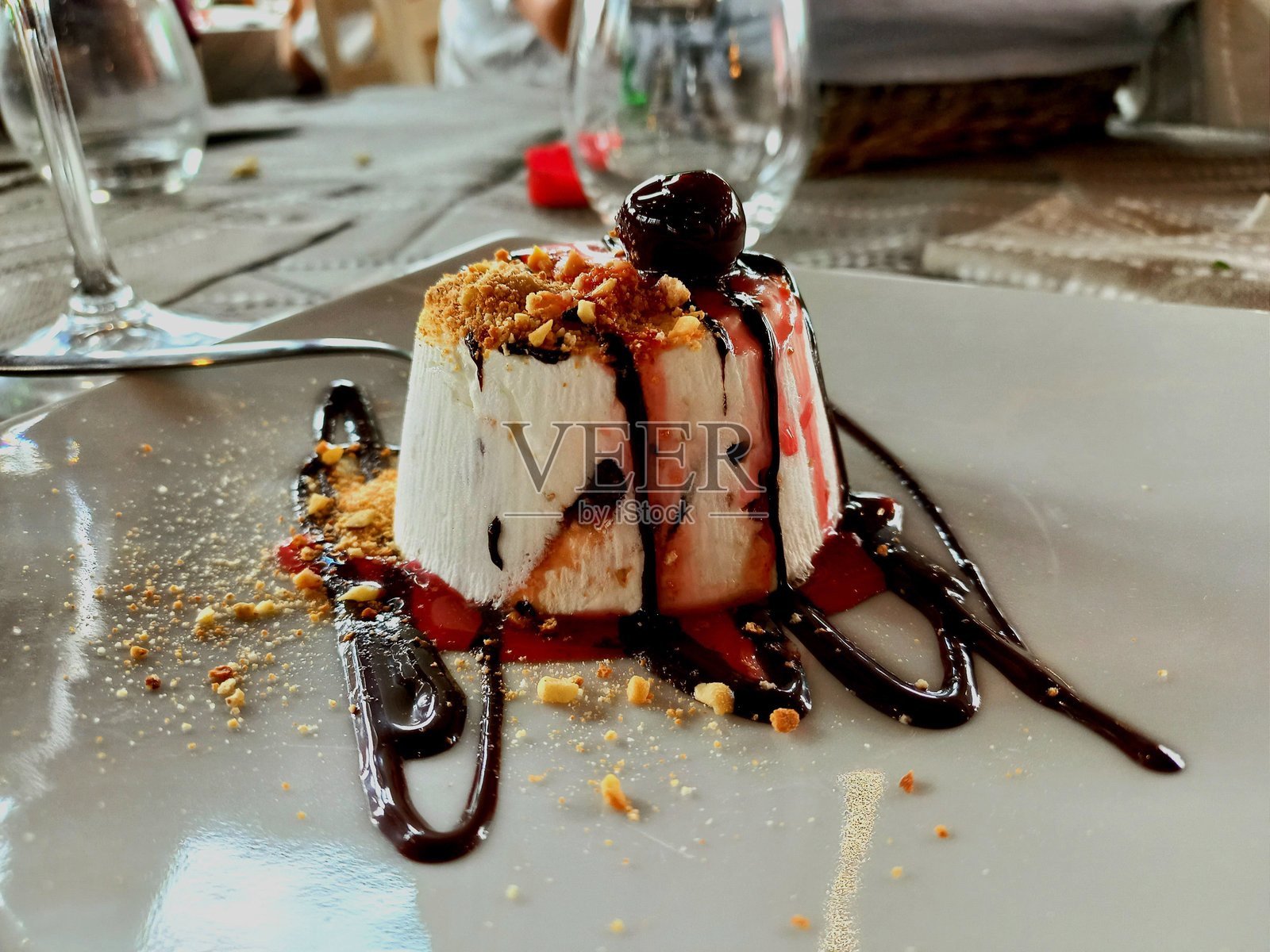 餐厅供应的美味甜点照片摄影图片