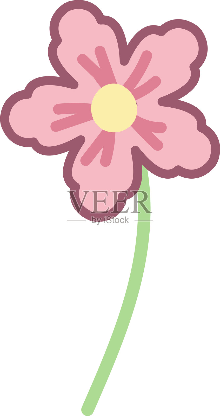 284个带有可爱日系卡通人物的花束元素插画图片素材