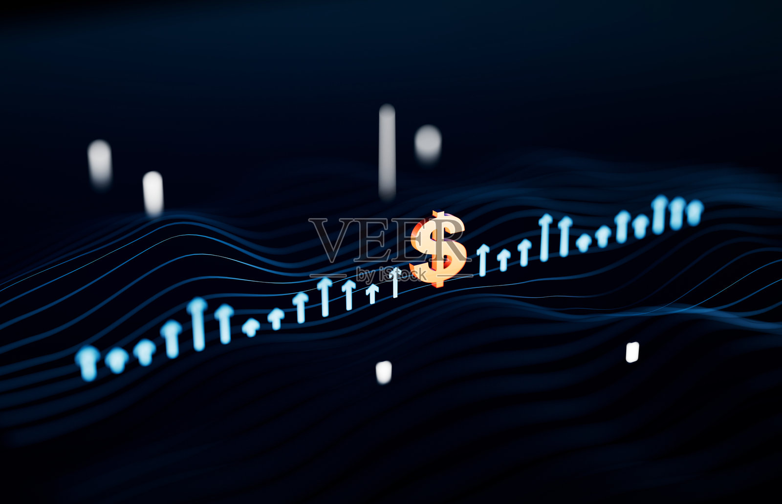 金融、经济和股市数据统计,成功箭头美元照片摄影图片