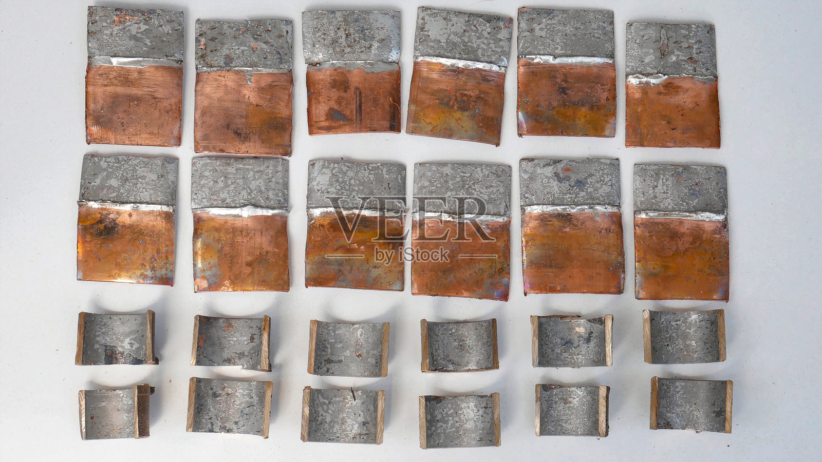 质量控制和铜管焊缝检验的目击者视角照片摄影图片