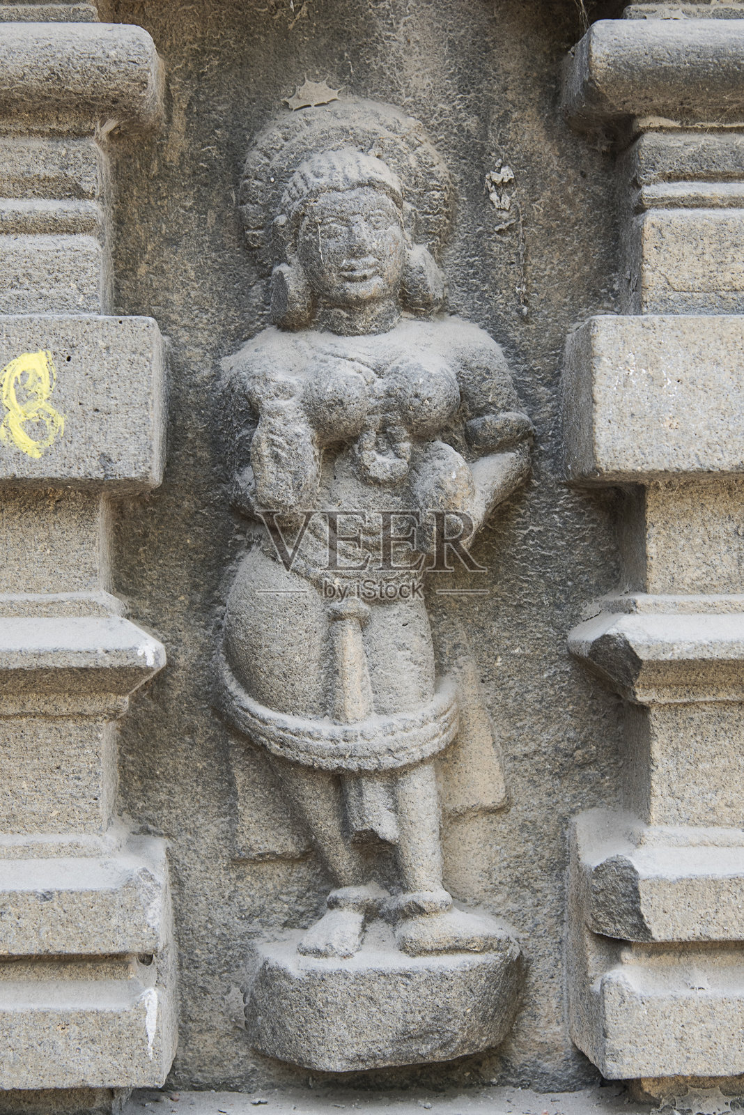 印度教神祇的雕刻照片摄影图片