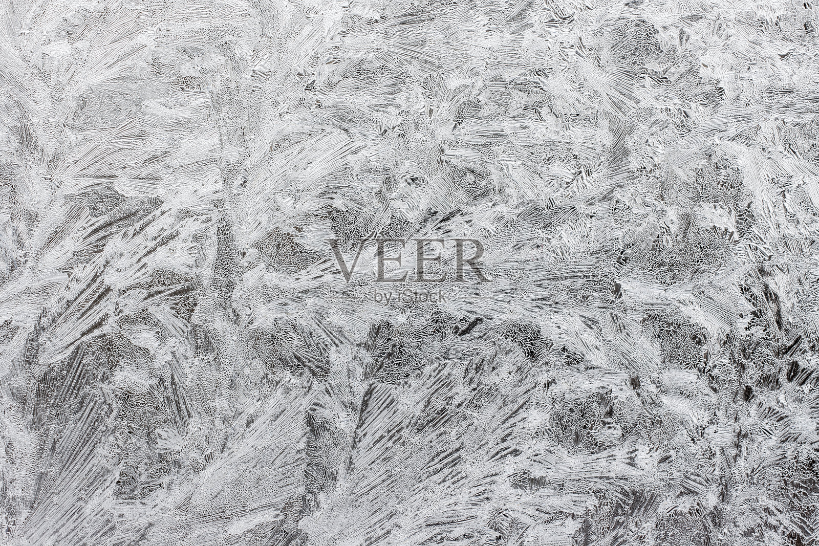 窗户上的霜花图案照片摄影图片