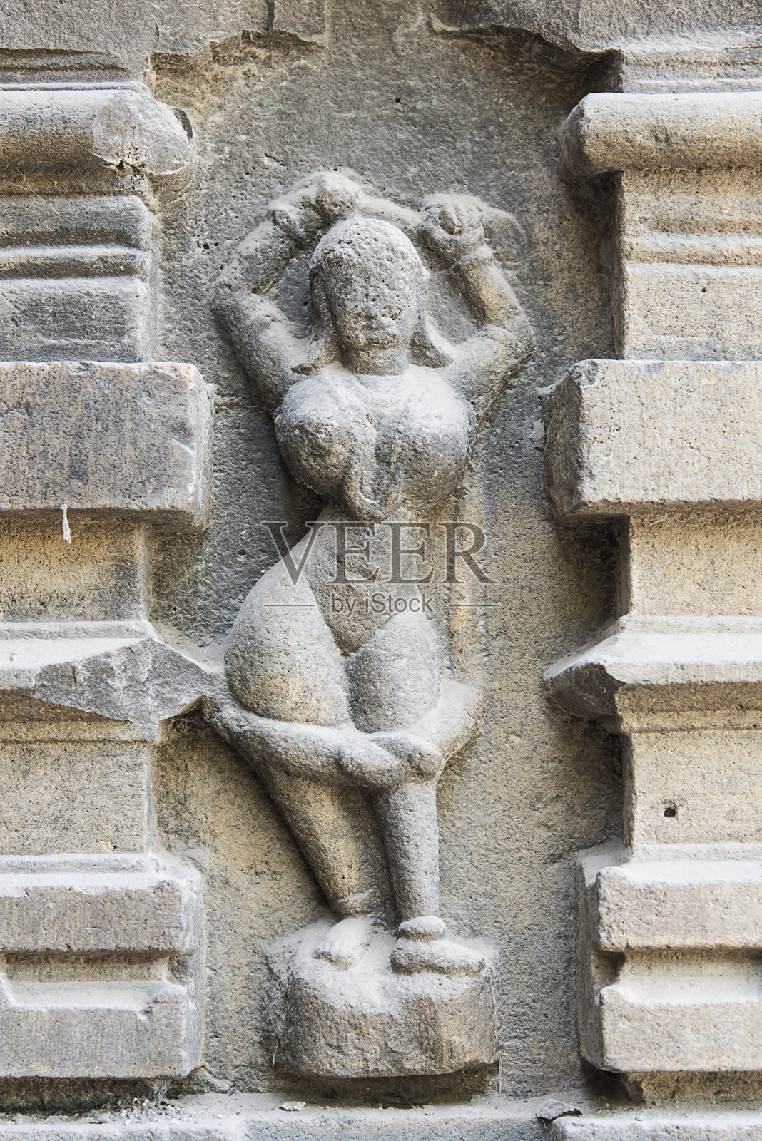 印度教神祇的雕刻照片摄影图片