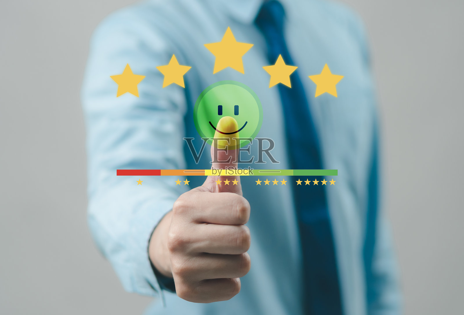 根据用户体验进行的评价服务:消费者给出五星评价并就质量提供反馈。买家进行企业声誉排名;在线客户满意度。照片摄影图片