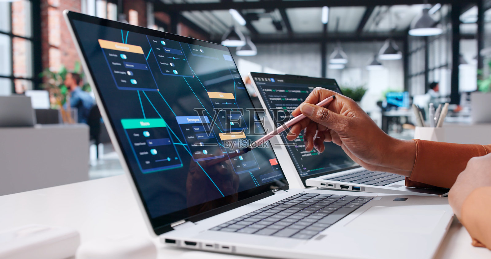 视觉程序员开发自动化软件系统照片摄影图片