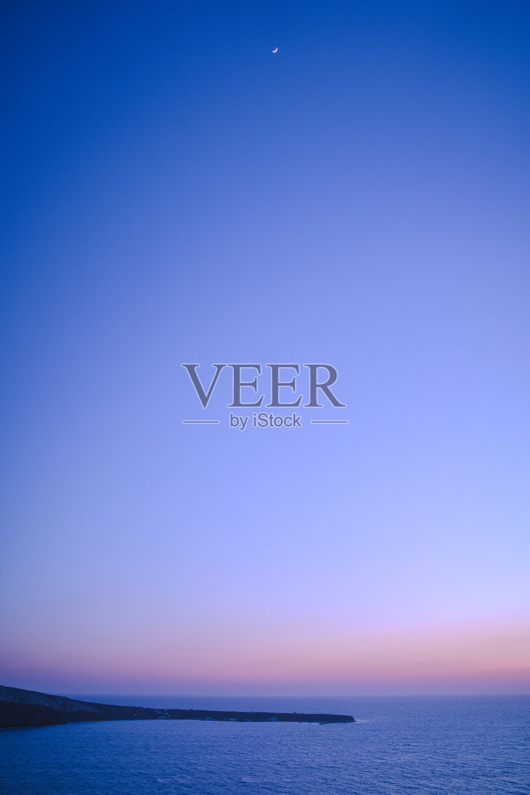 圣托里尼岛上的美丽度假胜地风光照片摄影图片