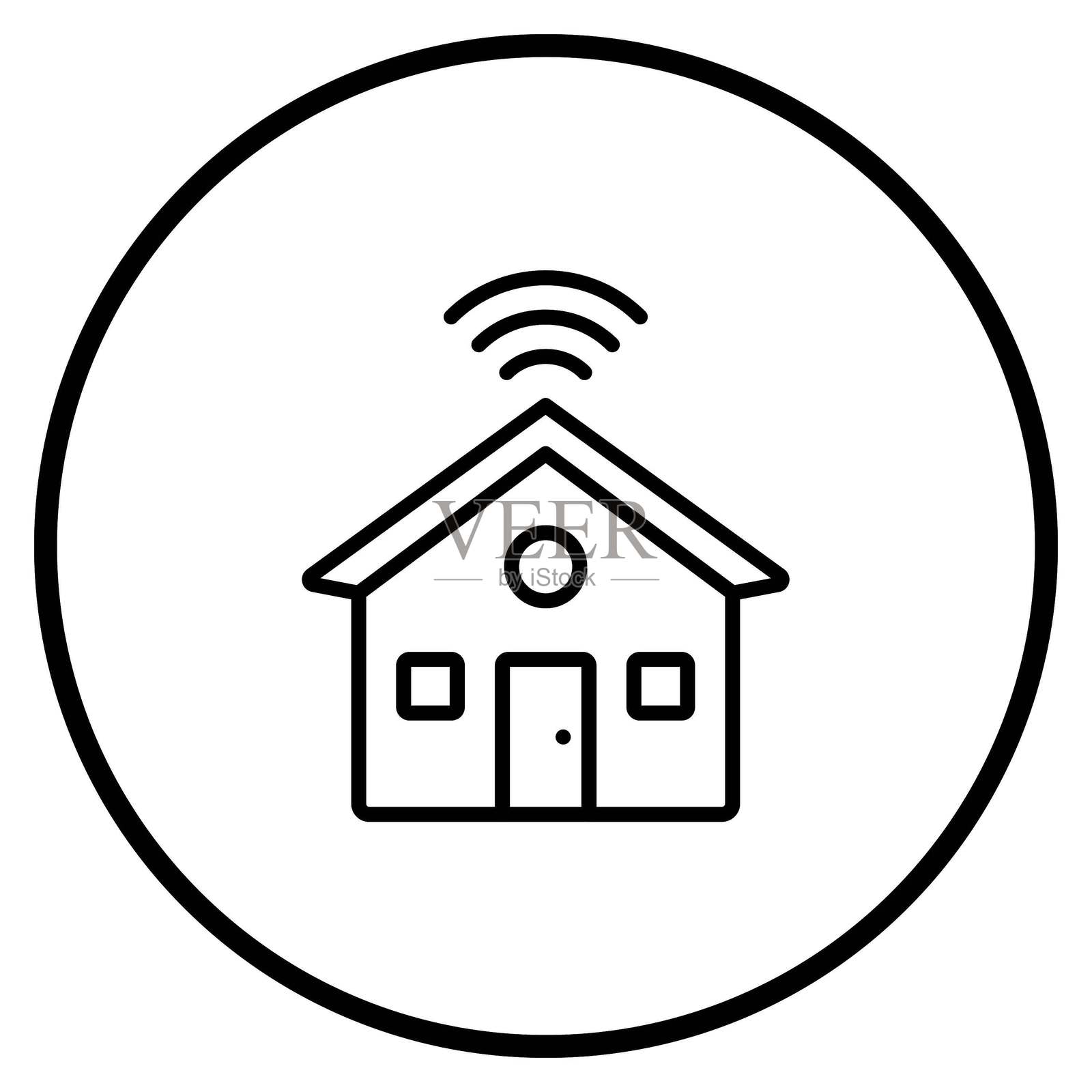 矢量智能家居图标风格插画图片素材