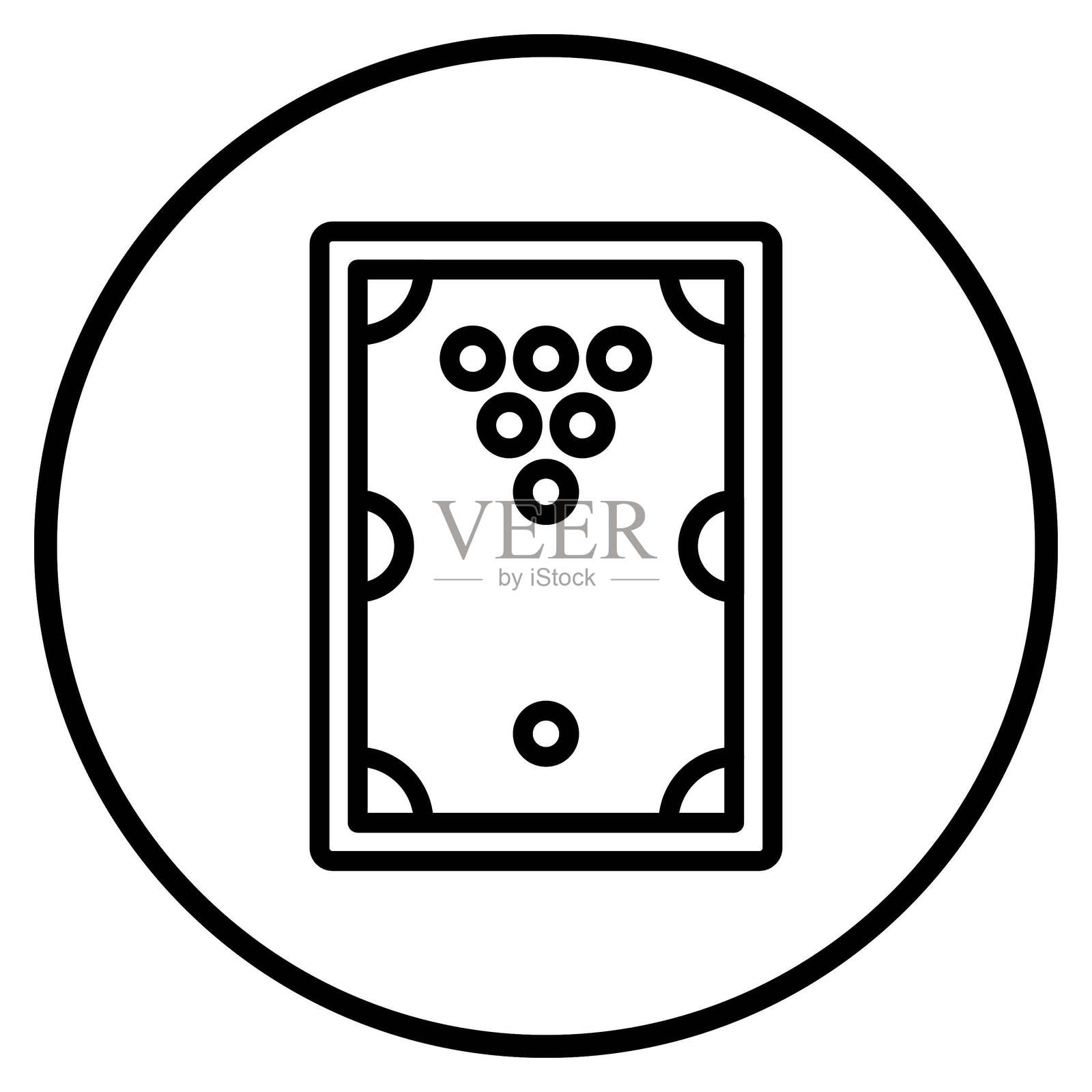 矢量台球桌图标设计插画图片素材