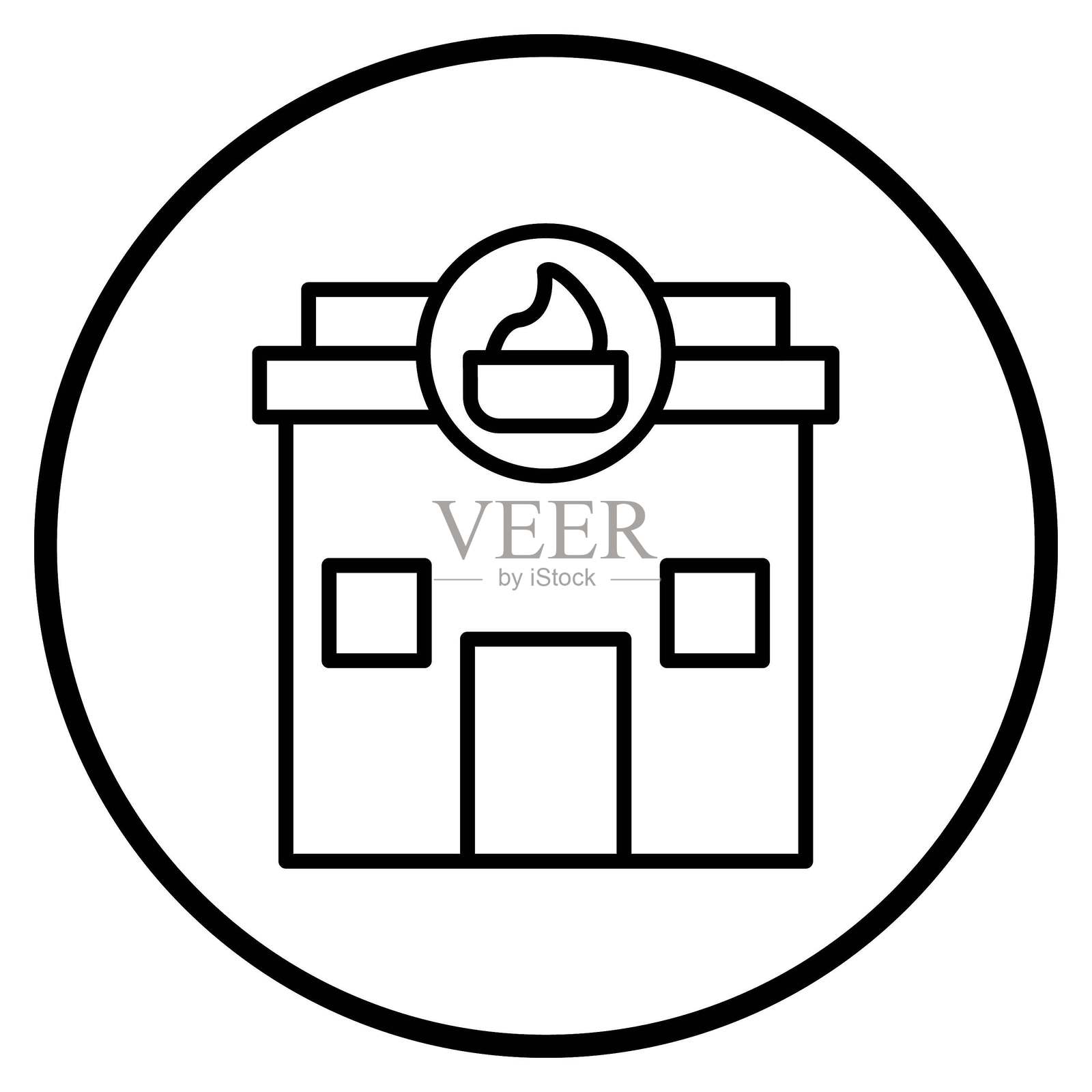 矢量设计美容院图标风格插画图片素材