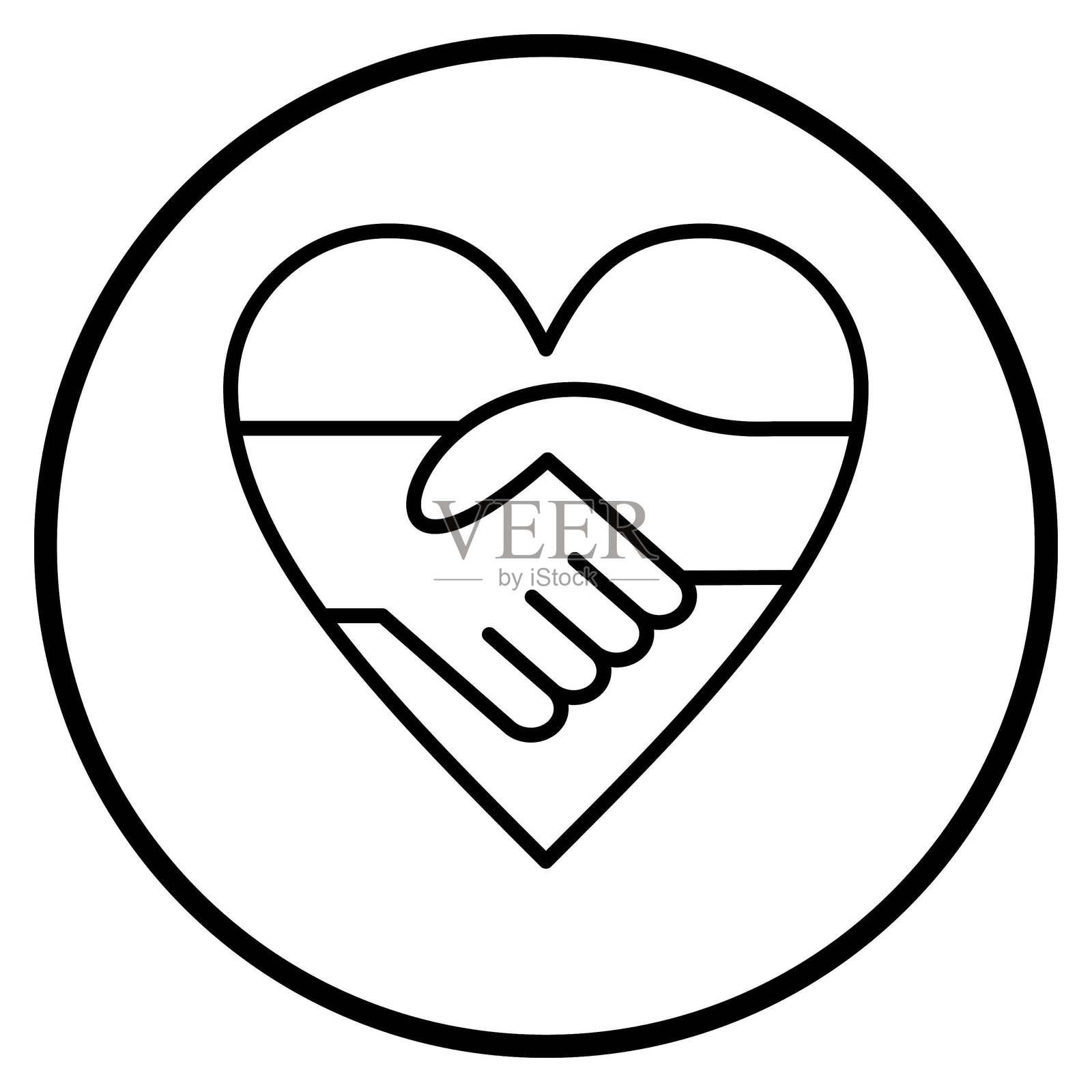 矢量图,共情图标风格插画图片素材