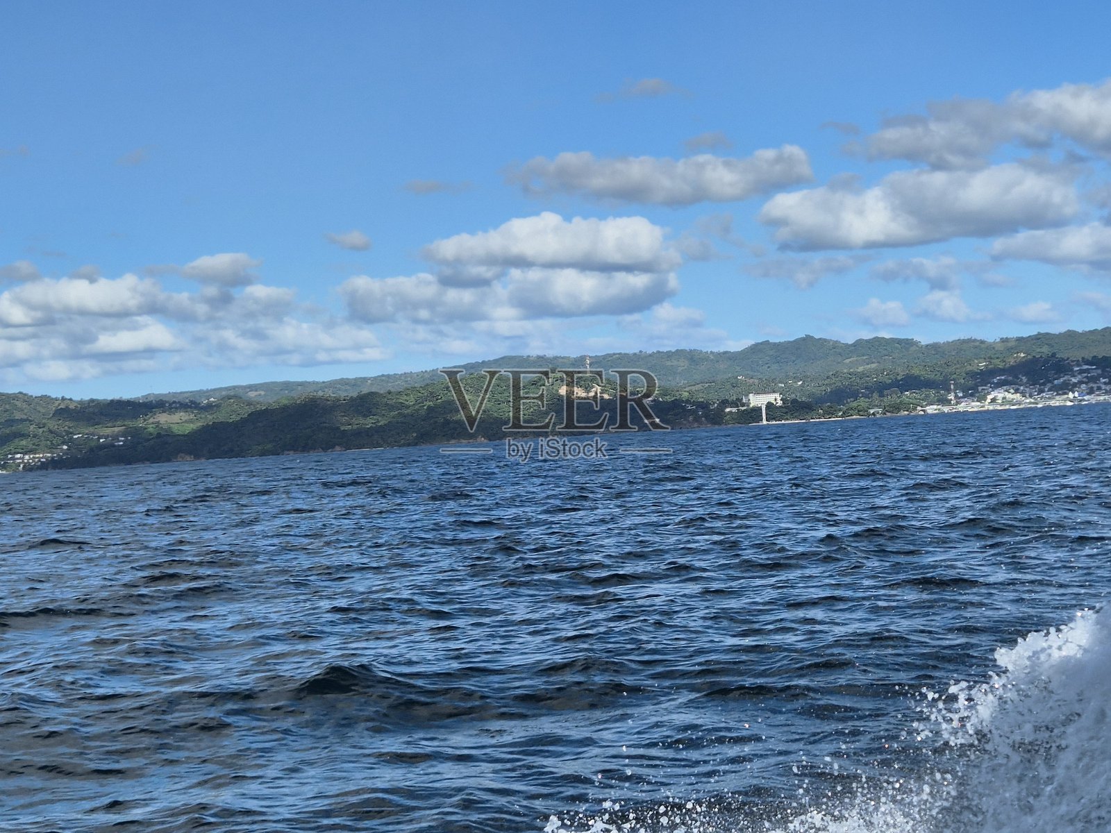 俯瞰圣巴巴拉市照片摄影图片