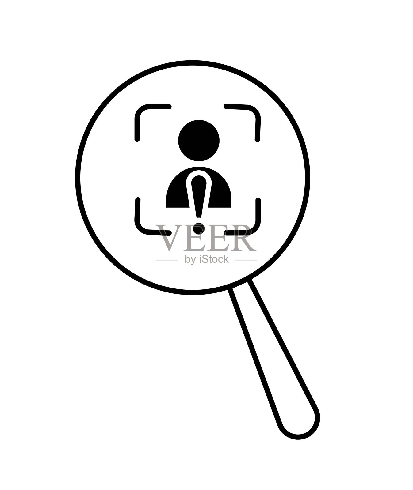 扫描图标,矢量最佳扁平化图标插画图片素材