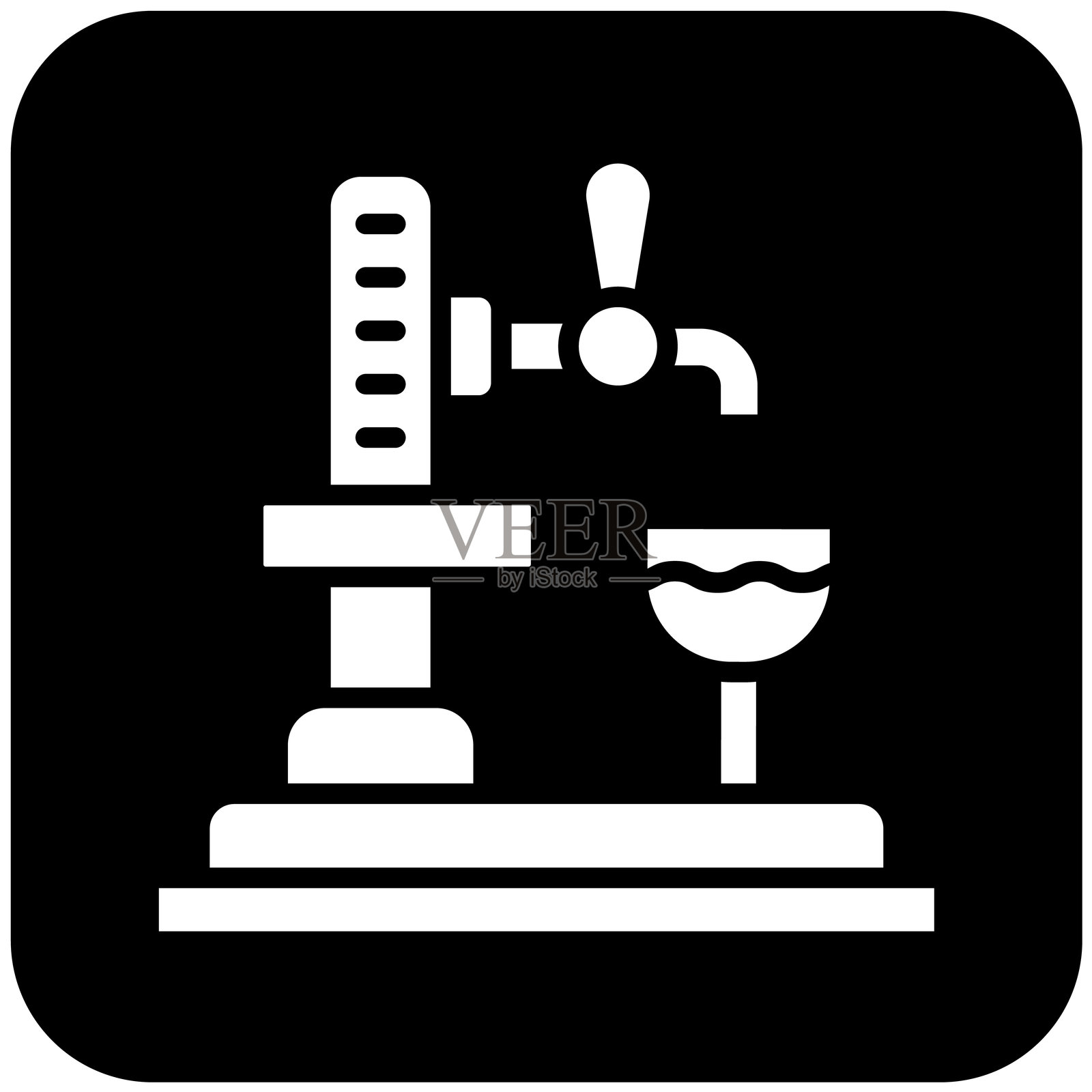 啤酒龙头矢量图标设计插画插画图片素材