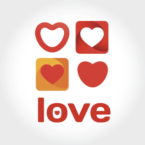 爱的卡片有一些矢量的心和字母图片 爱的卡片有一些矢量的心和字母图片下载