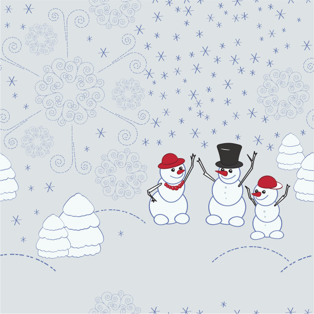 冬天场景雪人图片 冬天场景雪人图片下载