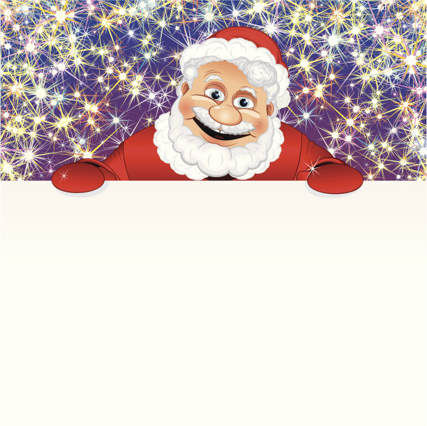 有标志的圣诞老人图片 有标志的圣诞老人图片下载