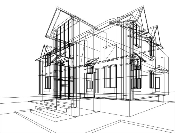 房子建筑草图图片 房子建筑草图图片下载