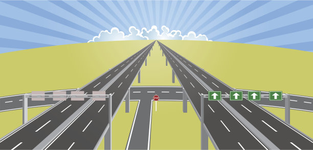 高速公路的地平线图片 高速公路的地平线图片下载