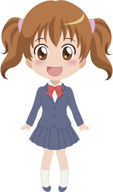 穿着校服的女孩图片 穿着校服的女孩图片下载