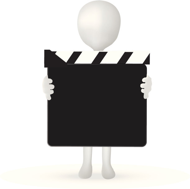3d男子手握拍板图片 3d男子手握拍板图片下载