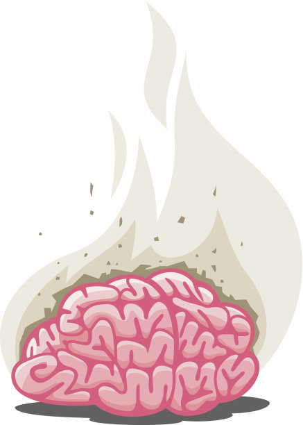 烟雾缭绕的大脑图片 烟雾缭绕的大脑图片下载