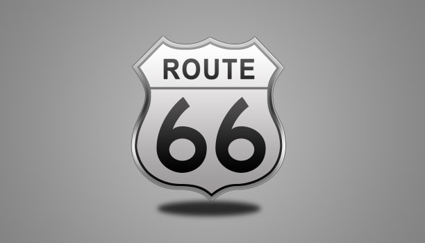 66号公路光滑路牌。图片 66号公路光滑路牌。图片下载