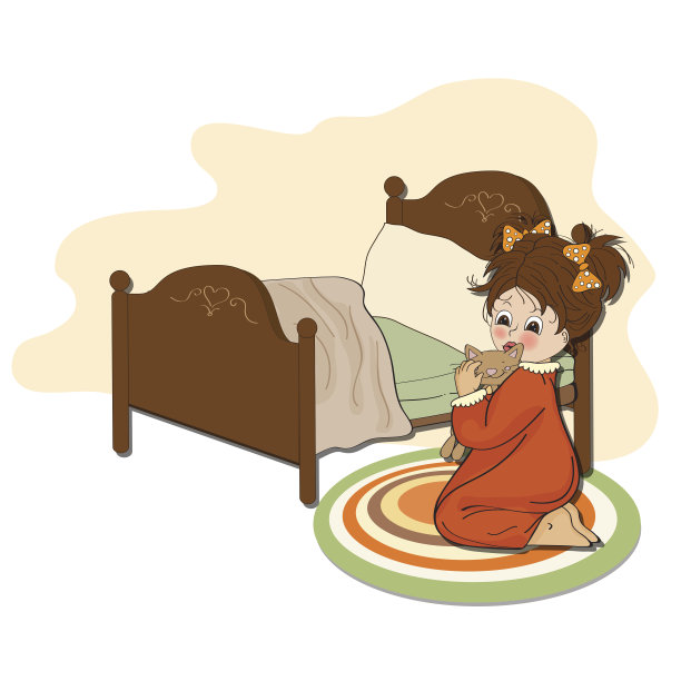 小女孩正准备睡觉图片 小女孩正准备睡觉图片下载