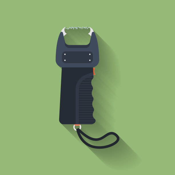 眩晕枪的图标。平的风格图片 眩晕枪的图标。平的风格图片下载