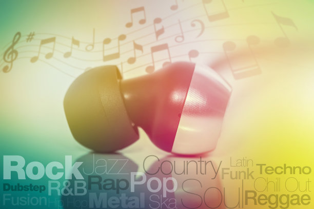 耳机,音乐类型与字体和笔记图片 耳机,音乐类型与字体和笔记图片下载